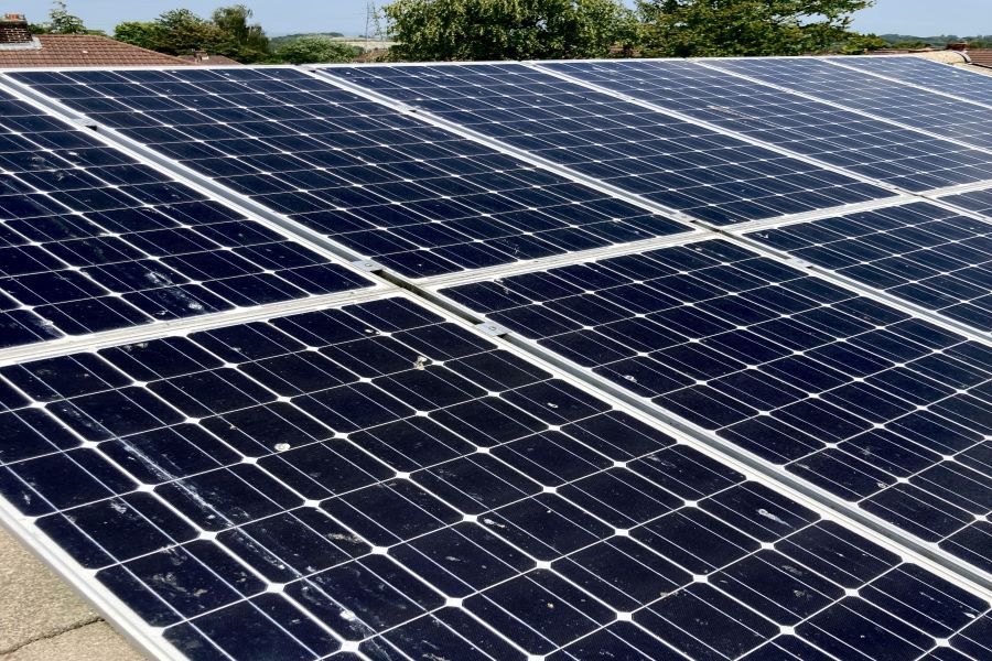 Bird Guano on solar panels.